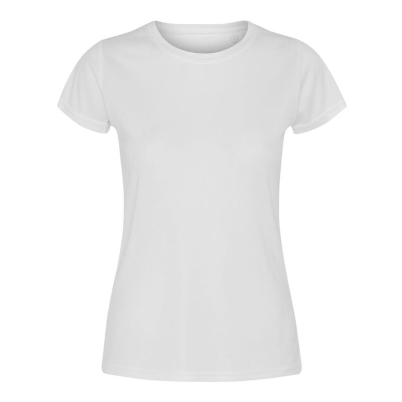 Fitness T-shirt Dame Hvid