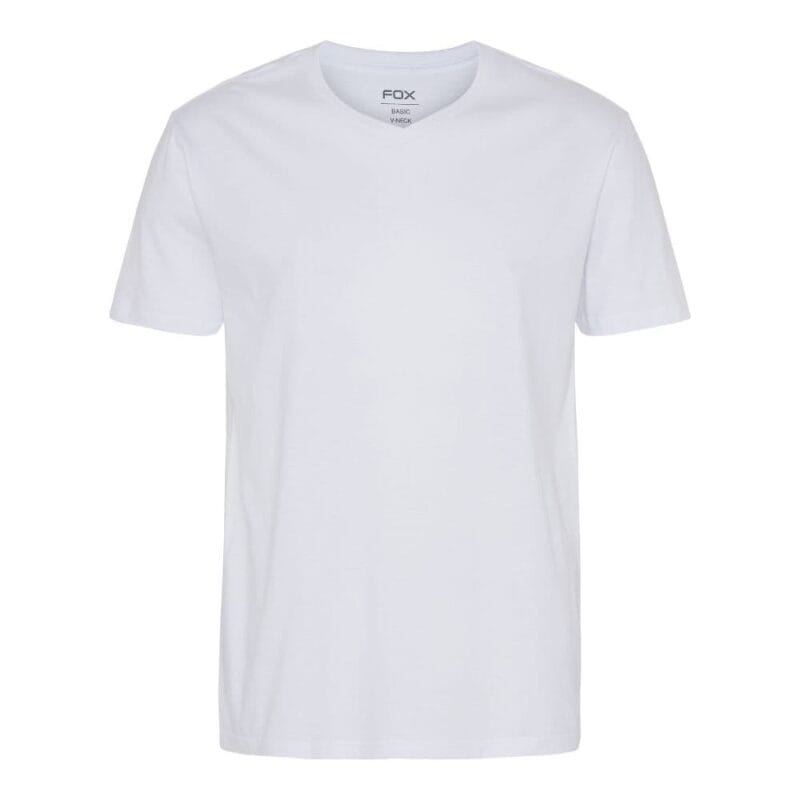 Basic T-shirt V-neck Hvid