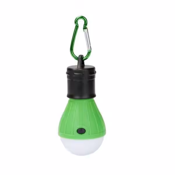 Led Teltlampe Med Klipskrog - Grøn