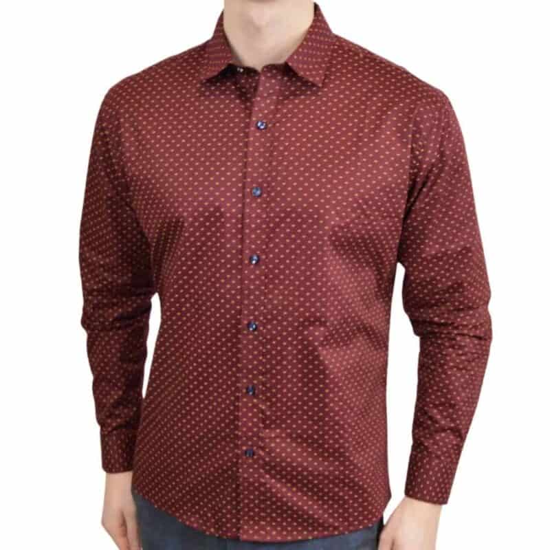 Signature - Bordeaux Med Polka Prikker